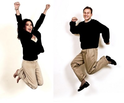 Double---Jumping-woman---jumping-exec-man