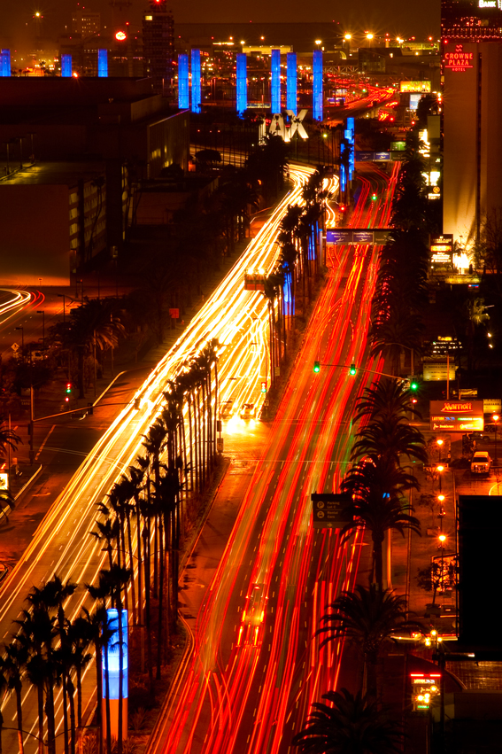 Los Angeles corporate photographer Gregory Mancuso shot this photo of the LA airport business district at night - 4