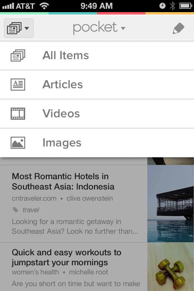 Pocket app for iPhone & Android_Screenshots_ContentType
