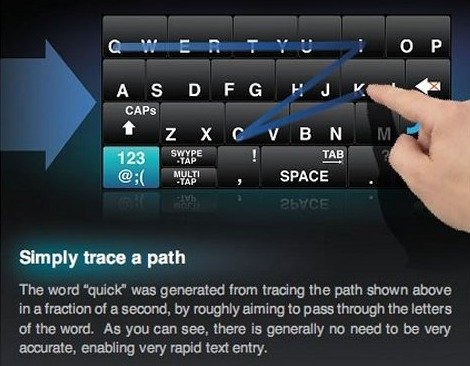 Apps, tweaks, techniques to make smartphone typing easier, faster, more accurate--Swype app