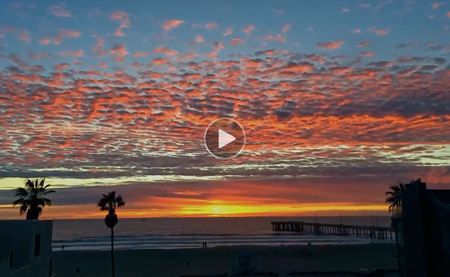 Top 10 Youtube video of Venice Beach CA timelapse sunset and ocean waves-T